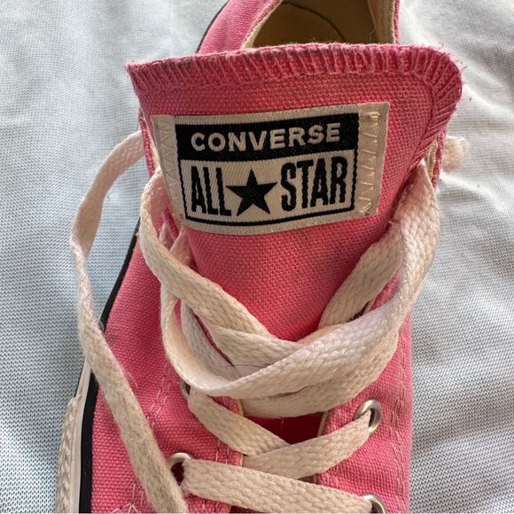 Converse all star kids pink shoes size 3 - Picture 6 of 8